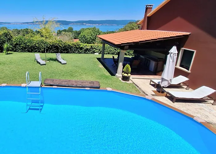 Chalet Rural 400 M Playa Piscina Barbacoa Chimenea